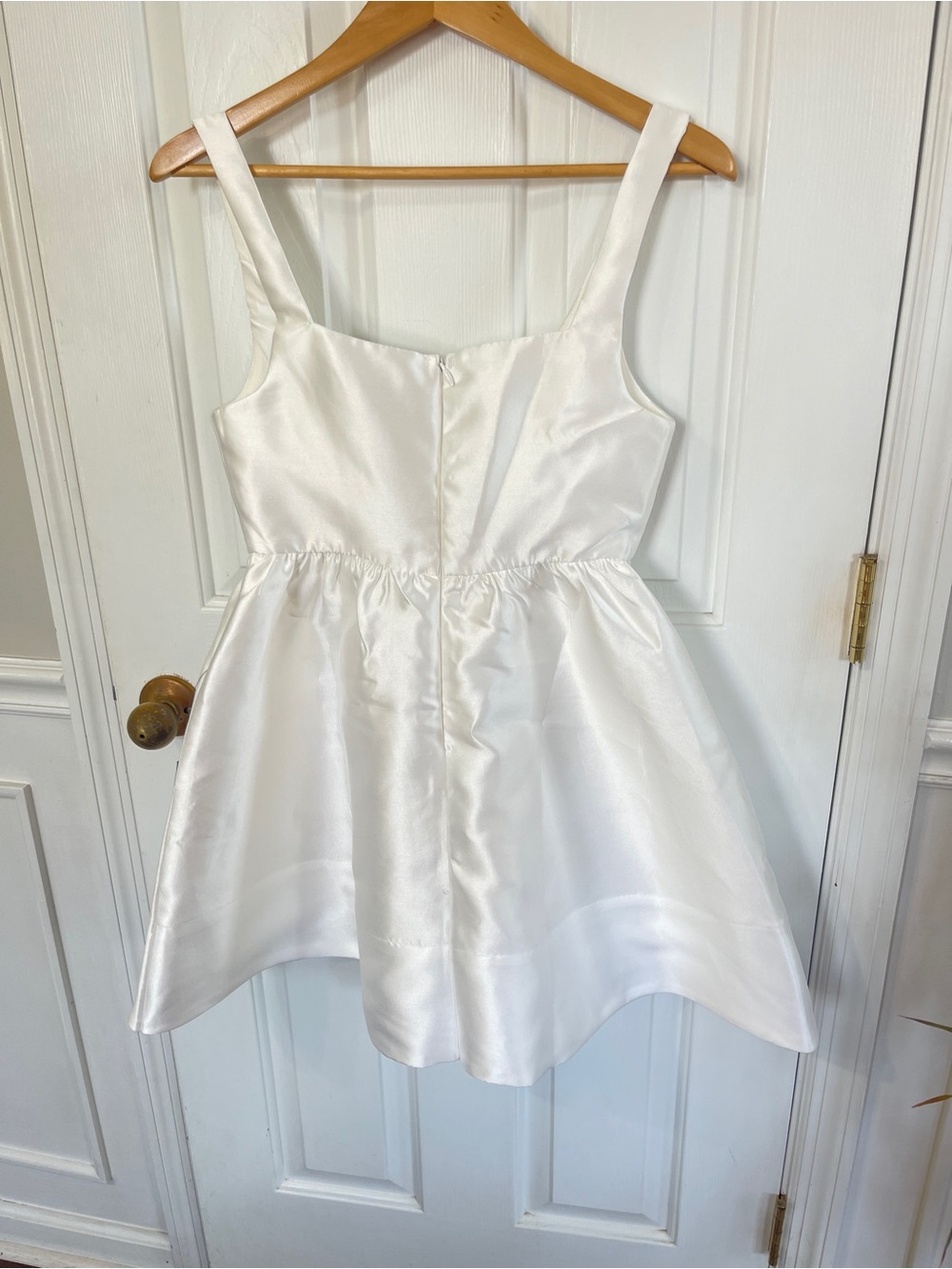 Lulu’s Bubbly Love SmallWhite Taffeta Corset Mini Dress Fit & Flare - Picture 6 of 8